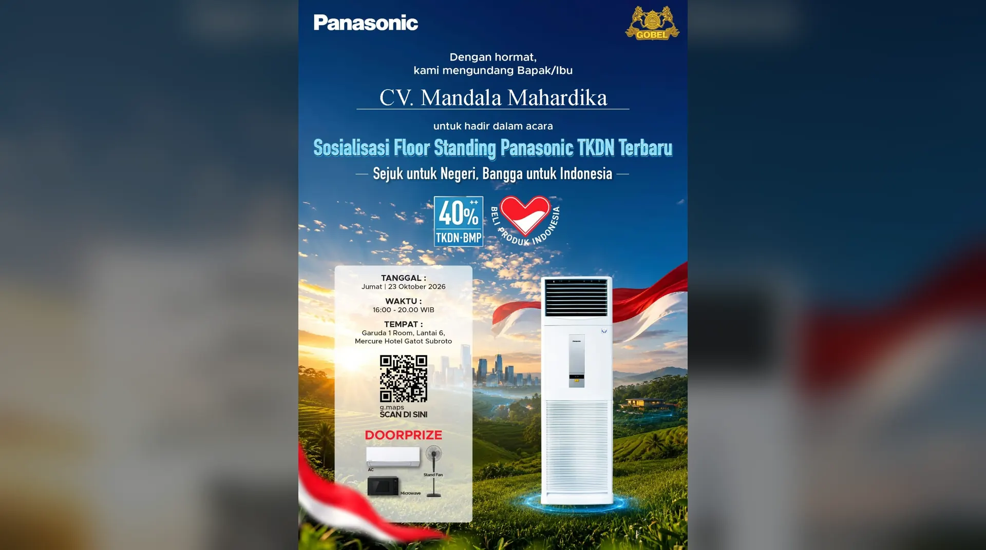Sosialisasi Floor Standing Panasonic TKDN Terbaru
