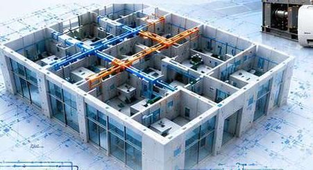 Pemodelan sistem HVAC dengan BIM design