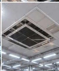 Unit AC cassette pada ruang perkantoran