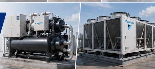 Water cooled dan air cooled chiller industri