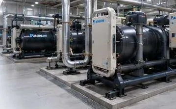 Ruang sistem chiller fasilitas gedung