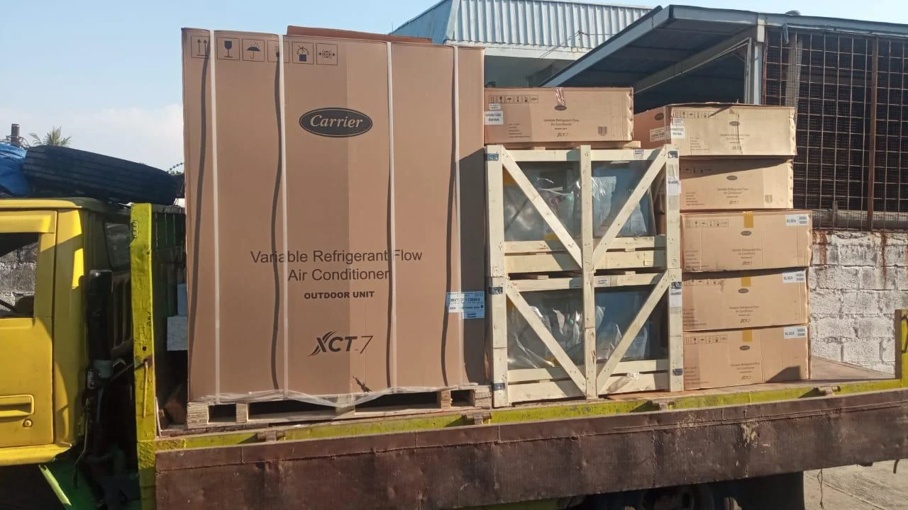 Unit outdoor VRF Carrier XCT7 siap dikirim