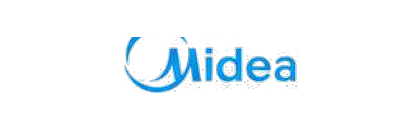 Logo Midea — merek HVAC resmi yang disediakan CV Mandala Mahardika