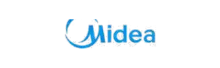 Logo Midea — merek HVAC resmi yang disediakan Mandala Mahardika
